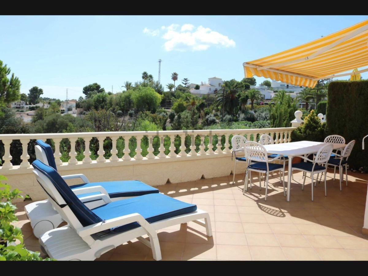 Rosalalinda - Cosy Semi-Detached Home With Sea Views And Large Terrace Moraira Bagian luar foto